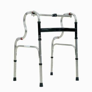 FOLDABLE RECIPROCATING STEP-UP WALKER – STAINLESS STEEL