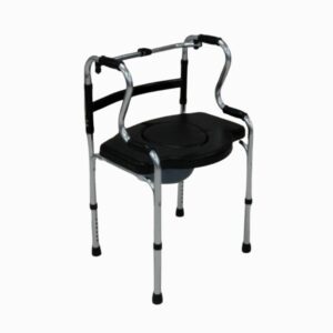 FOLDABLE RECIPROCATING STEP-UP WALKER WITH COMMODE CUSHION