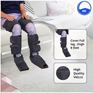 ARG HEALTH CARE Air Compression Full Leg Massager with Corded Electric Heat Air Pressure Massage for Pain Relief in Foot, Calf, Thighs Improves Blood Circulation, Different...