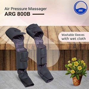 ARG HEALTH CARE Air Compression Full Leg Massager with Corded Electric Heat Air Pressure Massage for Pain Relief in Foot, Calf, Thighs Improves Blood Circulation, Different...