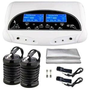 Professional Detox Foot Machine | Dual Ionic Foot Bath Detox Machine | Foot Bath Spa Cleanse Detoxification Machine with 2 Waist Belts/ 2 Arrays/10 Liner LCD Display Foot Bath...