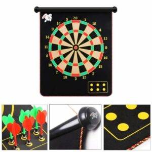 Storio Magnet Dart Board Game for Kids,Double Sided Magnet Dart Board with Darts, Size- 12 Inches